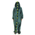 Snuggs Blanket Animal Onesie Dinosaur neon green